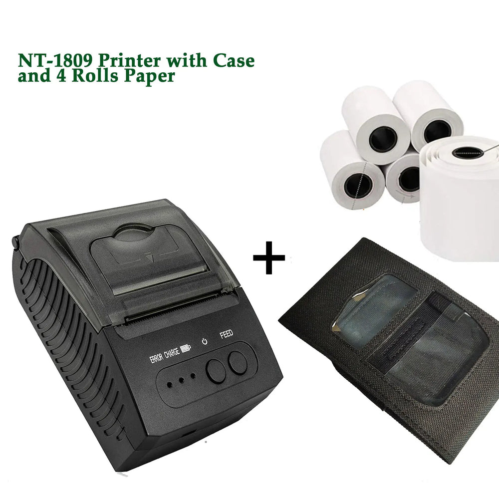 NETUM NT-1809 58mm Portable Bluetooth Thermal Printer - POS Ready