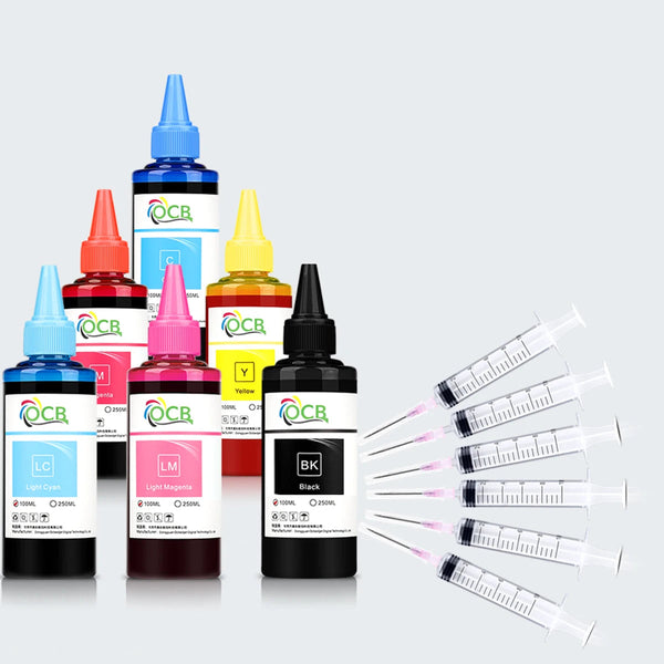 100ml 6-Color Dye Ink Refill Kit - Epson Stylus Photo Compatible