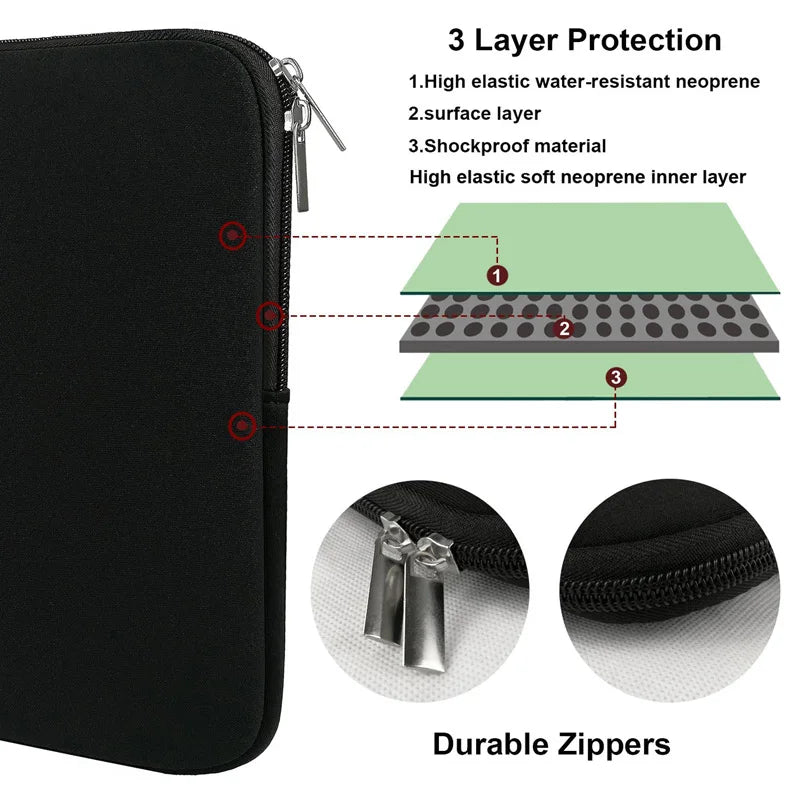 Maerknon Cotton Laptop Sleeve 11-15.6 Inch - MacBook, Xiaomi & Lenovo