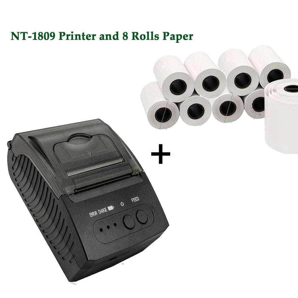 NETUM NT-1809 58mm Portable Bluetooth Thermal Printer - POS Ready
