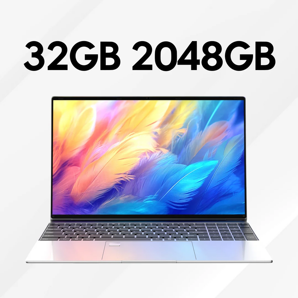 Yepo 15.6" Ultra-Slim Laptop - Intel i7-8650U, 32GB RAM, 2TB SSD, Win11 Pro