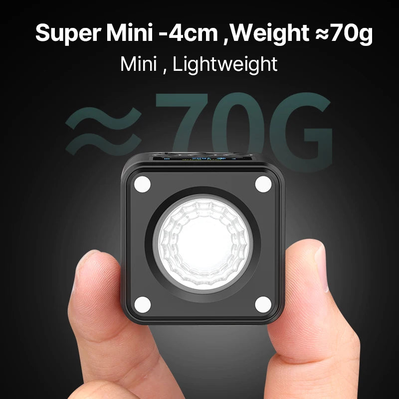 Ulanzi L2 RGB Mini COB Video Light - 360° Colour, Magnetic & 800mAh