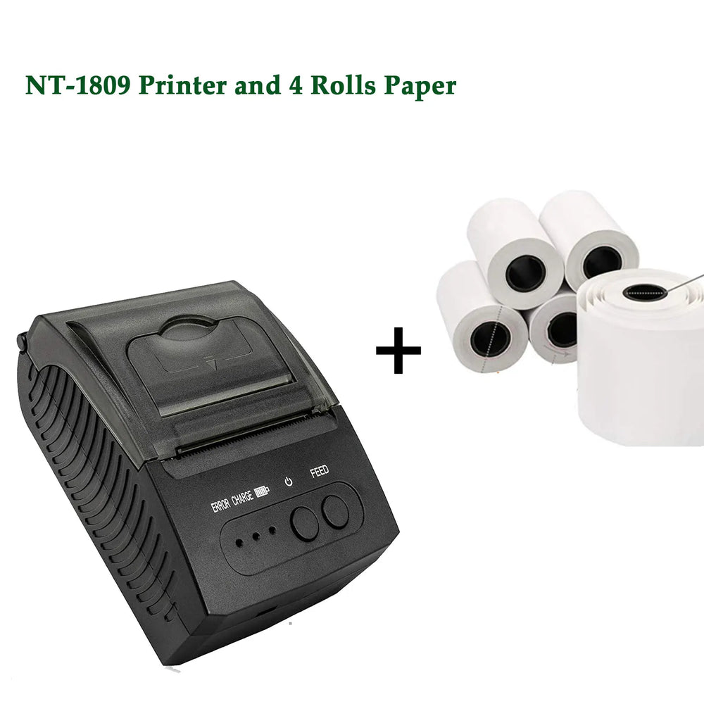 NETUM NT-1809 58mm Portable Bluetooth Thermal Printer - POS Ready