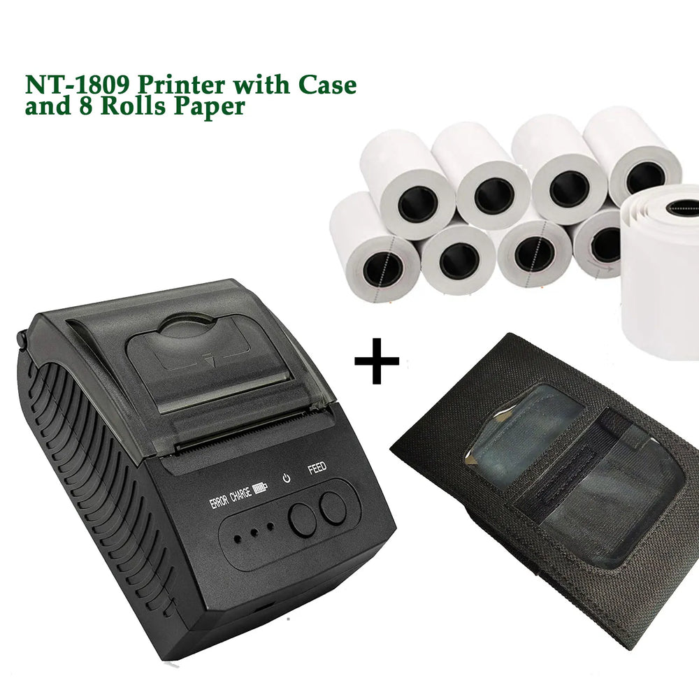 NETUM NT-1809 58mm Portable Bluetooth Thermal Printer - POS Ready