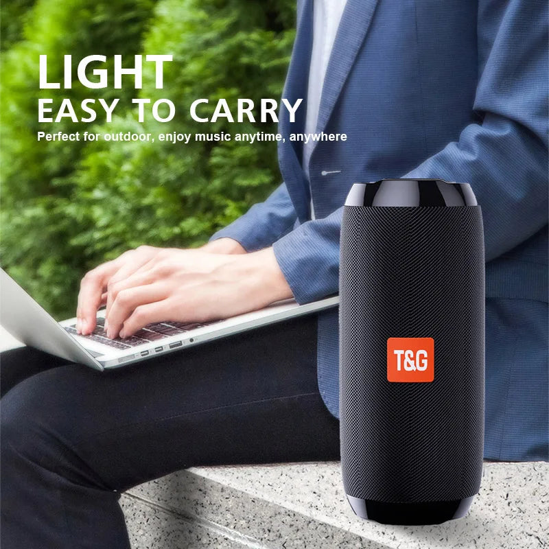 TG117 Waterproof Bluetooth Speaker - FM, TF Card and AUX Playback