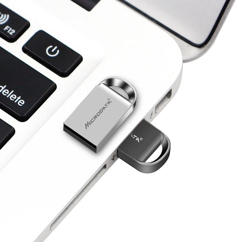 MicroDrive Mini Metal USB 2.0 Flash Drive - 1GB to 128GB Custom Logo
