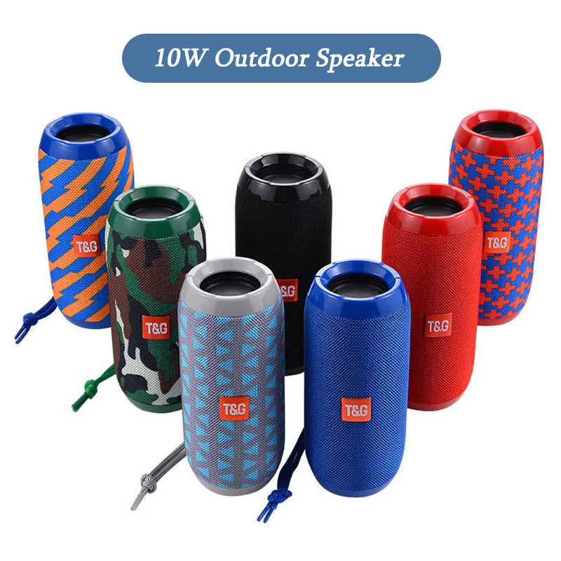 TG117 Waterproof Bluetooth Speaker - FM, TF Card and AUX Playback