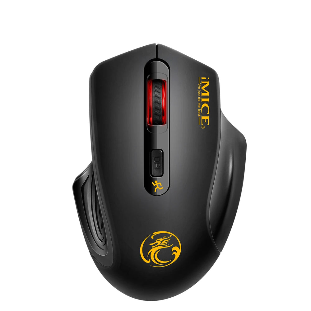 Ninth World 2000DPI 2.4GHz Wireless Optical Mouse - Ergonomic 4-Button