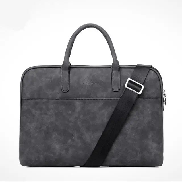 Jofoocow PU Leather Laptop Briefcase 13-15 Inch - Waterproof Scratch-Resistant