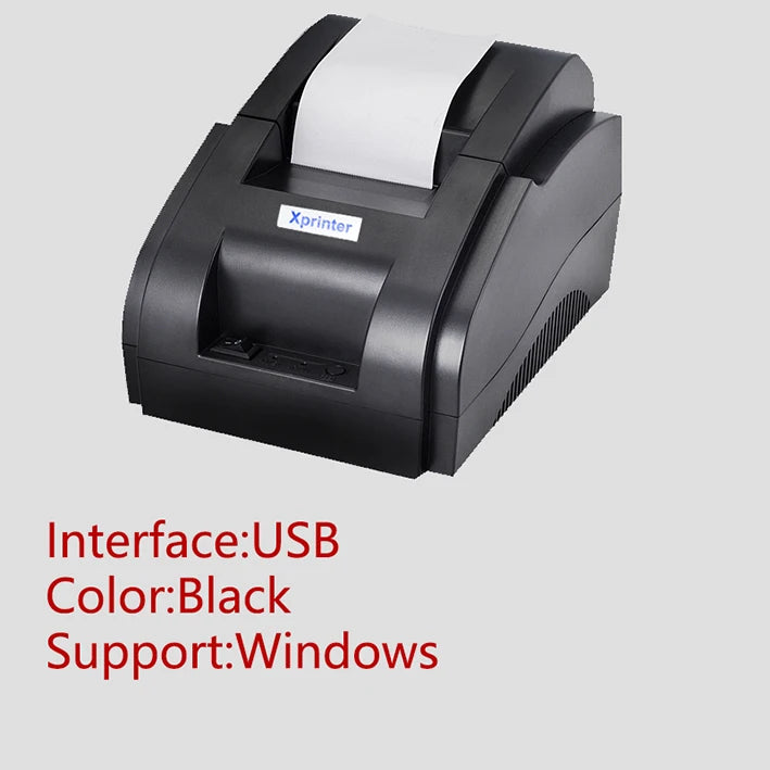 Xprinter XP-58IIH 58mm Thermal Receipt Printer - USB / Bluetooth POS