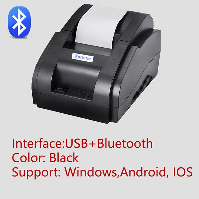 Xprinter XP-58IIH 58mm Thermal Receipt Printer - USB / Bluetooth POS