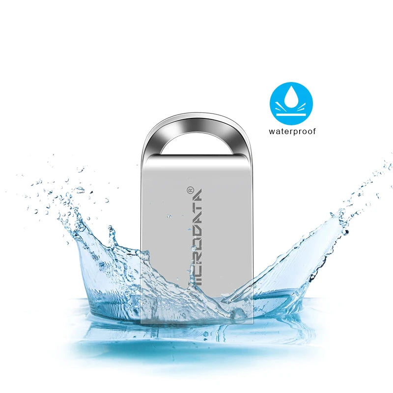 MicroDrive Mini Metal USB 2.0 Flash Drive - 1GB to 128GB Custom Logo