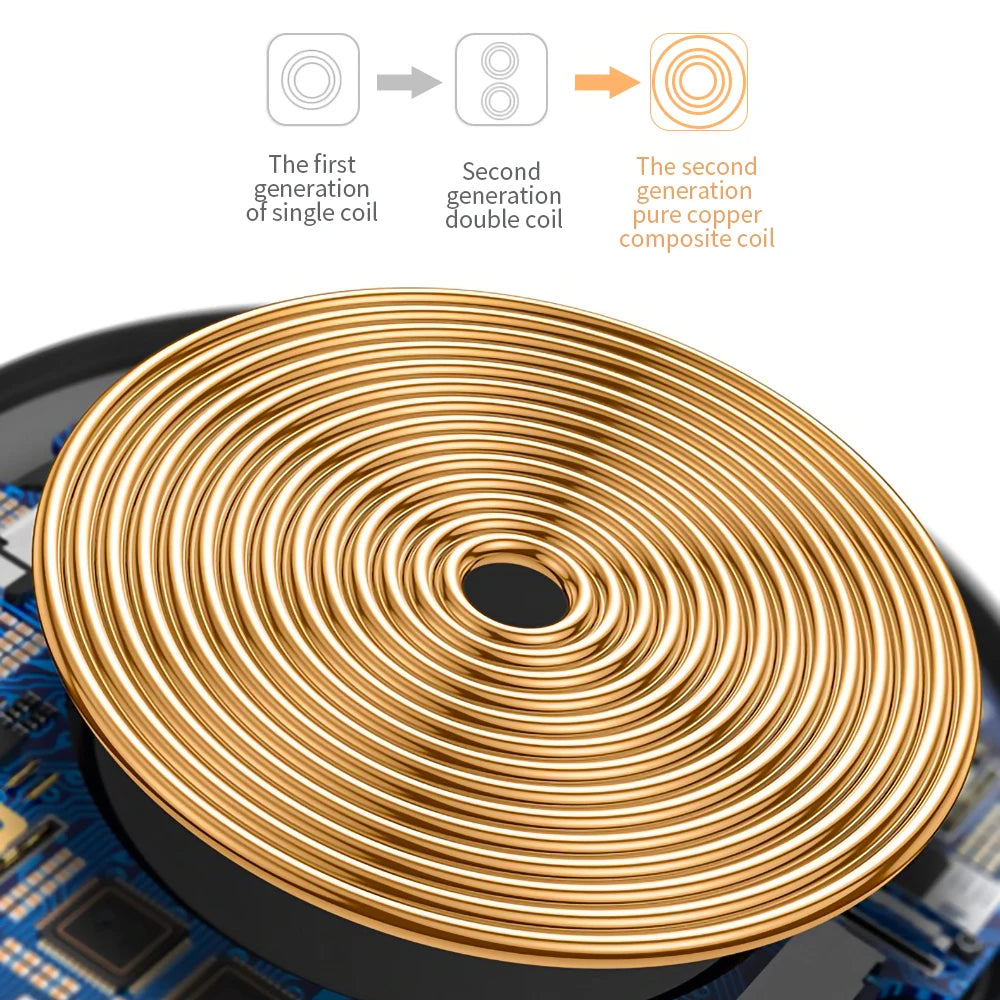 Essager 15W Qi Magnetic Wireless Charger Pad - iPhone, Samsung & Xiaomi