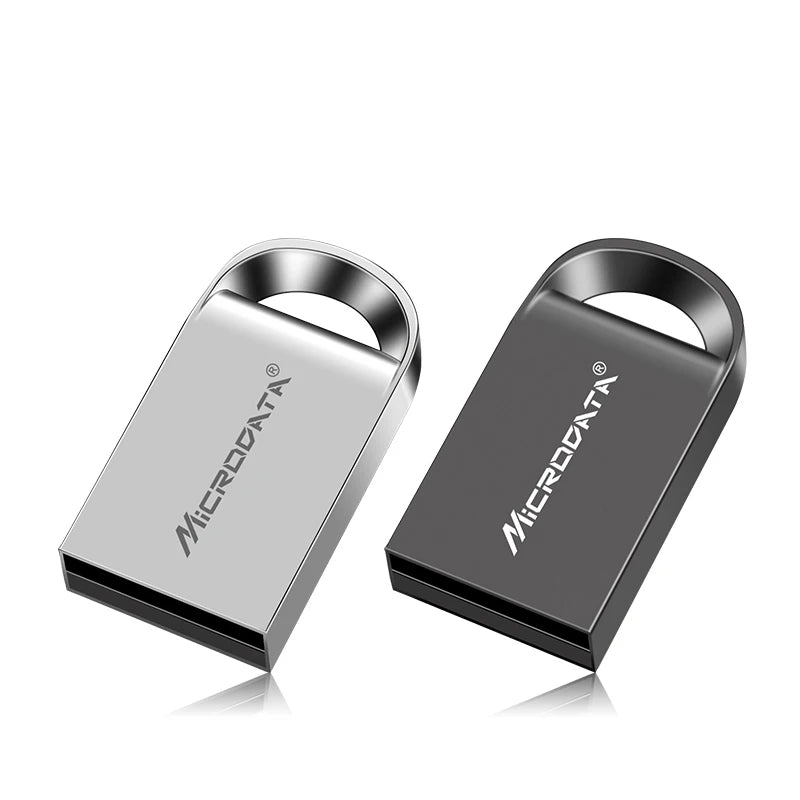 MicroDrive Mini Metal USB 2.0 Flash Drive - 1GB to 128GB Custom Logo