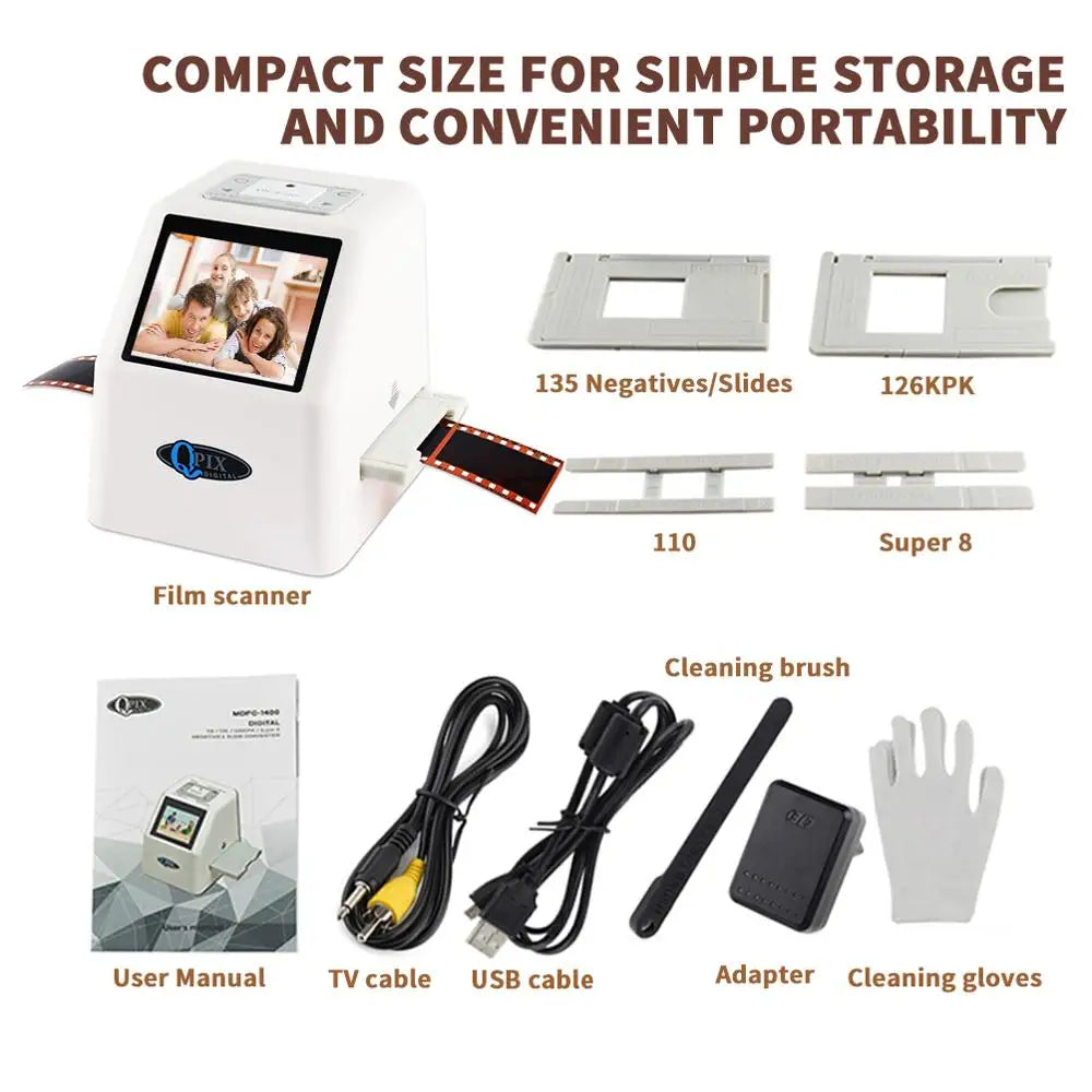 FS610 35mm Film Scanner - 22MP Negative and Slide Converter