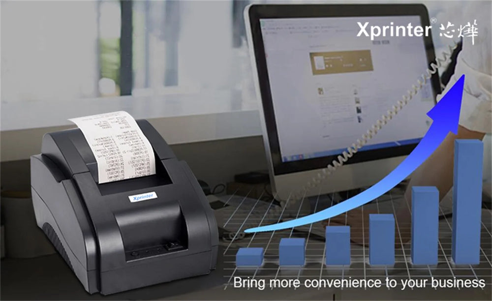 Xprinter XP-58IIH 58mm Thermal Receipt Printer - USB / Bluetooth POS