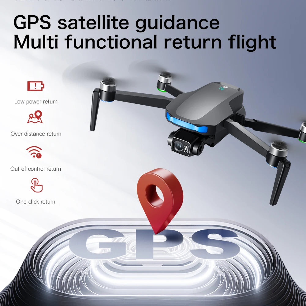 S-X1 MAX 4K GPS Drone - 3-Axis Gimbal, Brushless, 5G WiFi, 7.4V 1500mAh