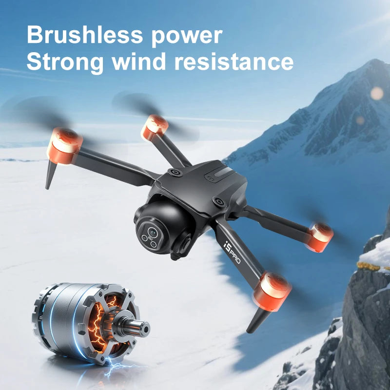 I5 Pro 8K Drone 2025 - 5G WiFi FPV, 150° FoV, Obstacle Avoidance, Brushless