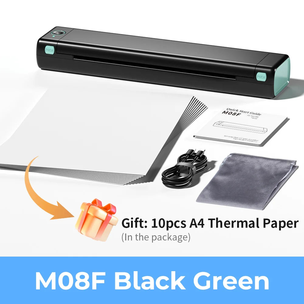 Phomemo M08F Wireless A4 Thermal Printer - Bluetooth Shipping Printer