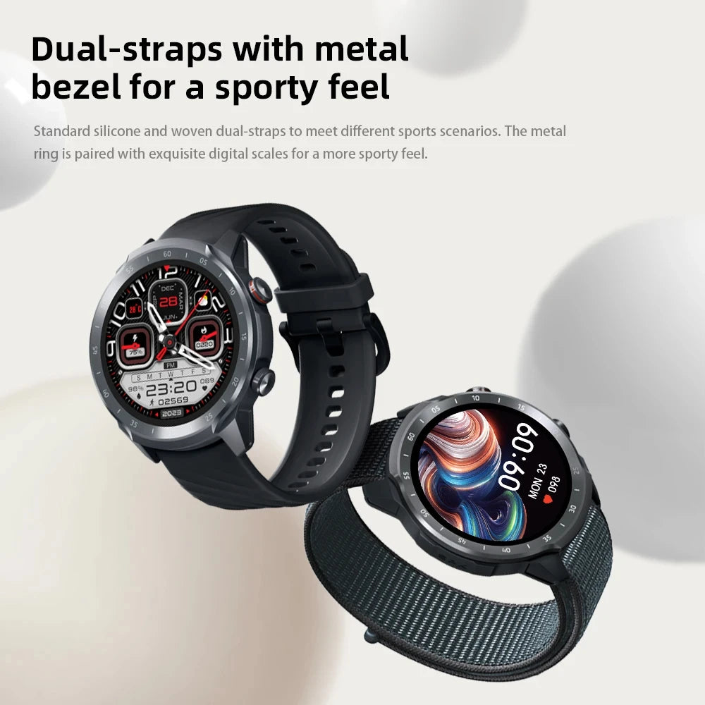 Mibro A2 Global Smartwatch - 1.39-Inch HD, 2ATM Waterproof, 350mAh & 10-Day