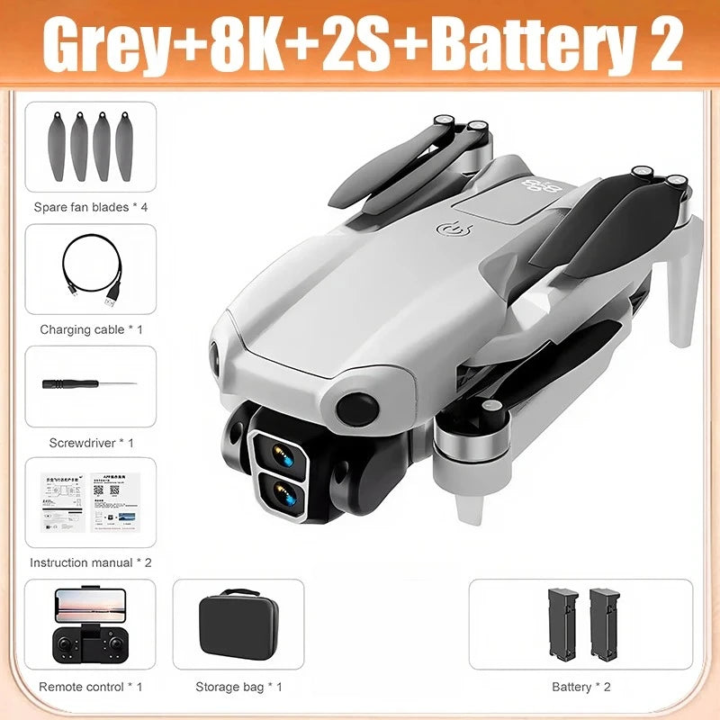 A888 Pro 4K/6K Drone - ESC Dual Camera, Optical Flow, 3-Side Avoidance