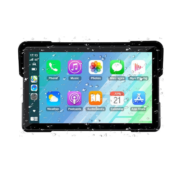 5"/7" 2K Portable Motorcycle DVR GPS Navigaton Wireless IOS Carplay Android Auto Dash Camera Waterproof Dual BT Moto Monitor