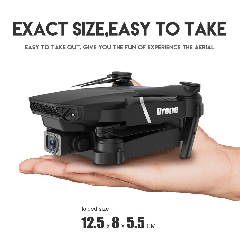 E88 Pro 4K Foldable RC Drone 2024 - 1080P, WiFi FPV & Height Hold