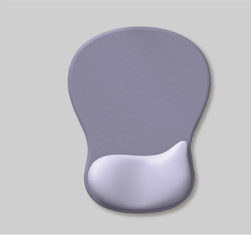 Gel Wrist Rest Ergonomic Mouse Pad - Non-Slip PU Base for Pain Relief