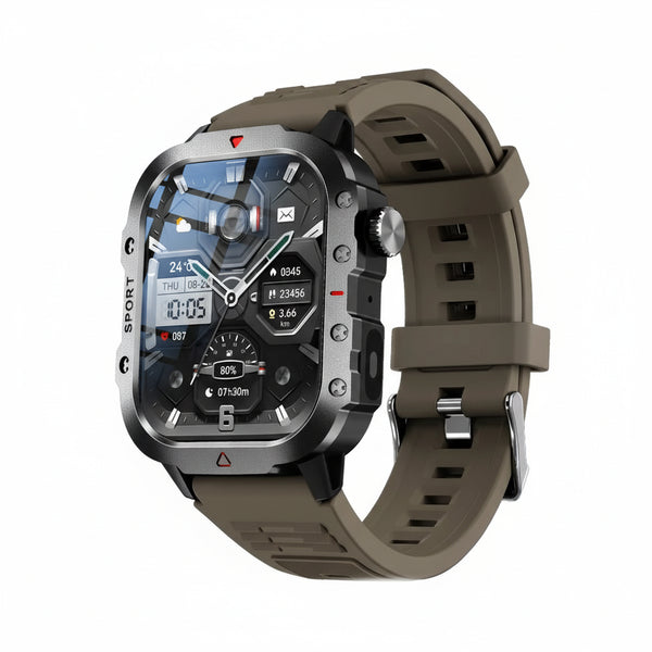 KESHUYOU 2.01-Inch Outdoor Smart Watch - LED Flashlight & Bluetooth Talk