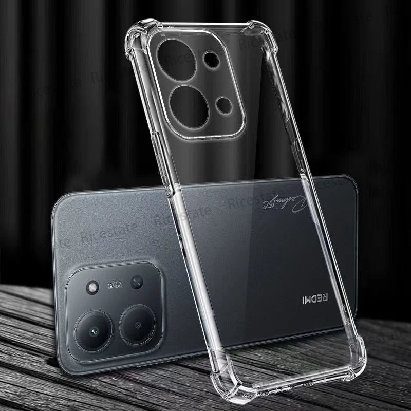 Ricestate Clear Shockproof Silicone Case - Xiaomi Redmi 9C-15C Series