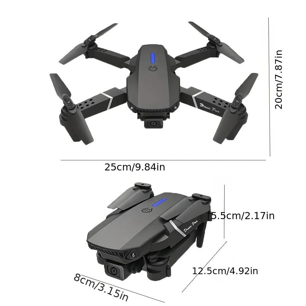 E88 Pro 4K Foldable RC Drone 2024 - 1080P, WiFi FPV & Height Hold