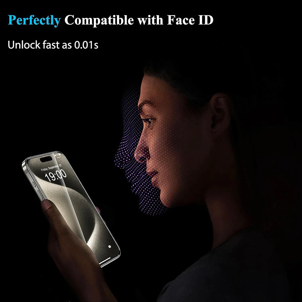 YXY 4-Pack Tempered Glass iPhone Screen Protector - 7 to 16 Pro Max