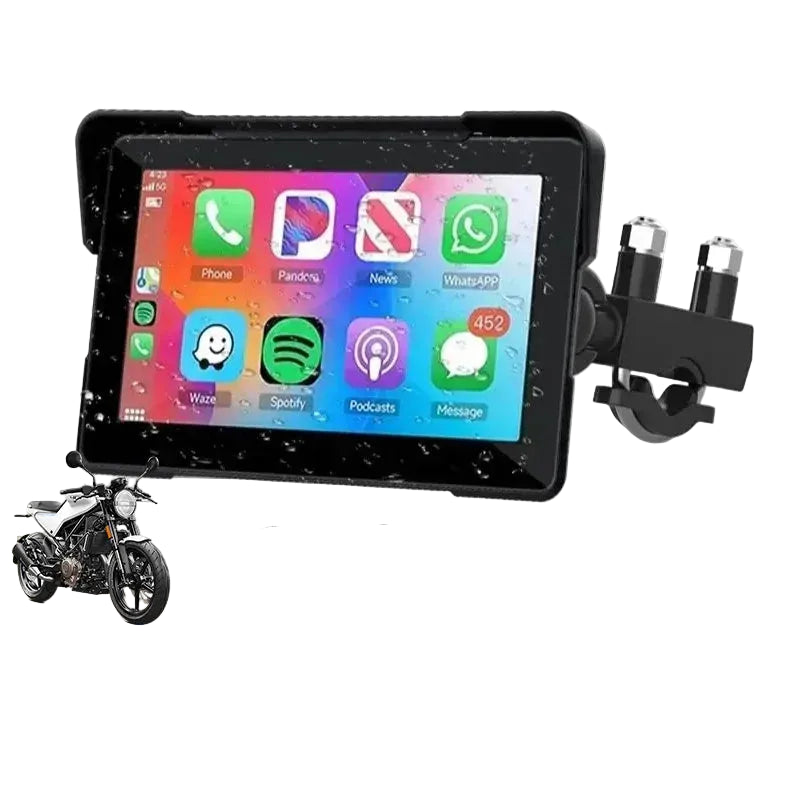 Jansite 5/7" IPX7 Motorcycle CarPlay GPS - Android Auto, 1024x600, Linux