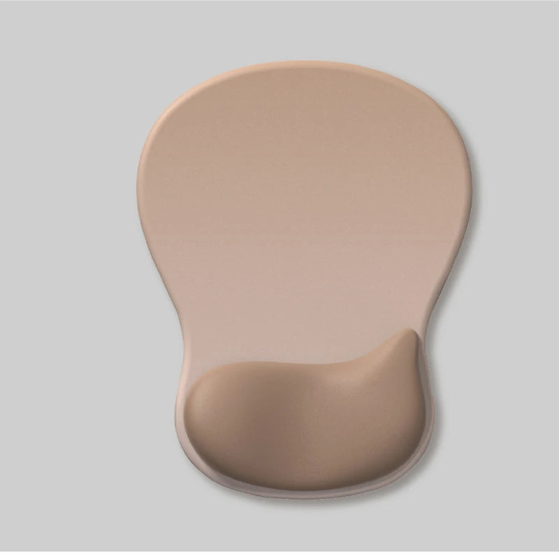Gel Wrist Rest Ergonomic Mouse Pad - Non-Slip PU Base for Pain Relief