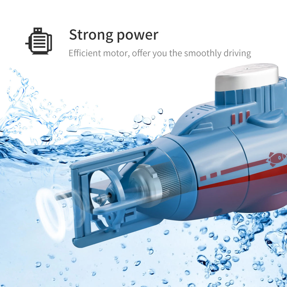Mini Waterproof RC Submarine - 0.1m/s Diving Boat Toy