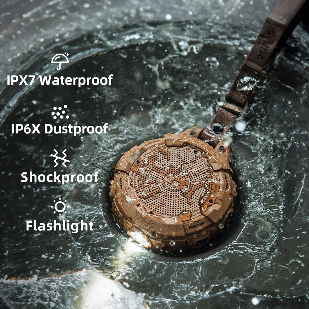 Mifa Tango Portable Bluetooth Speaker - IP67 Waterproof with Flashlight