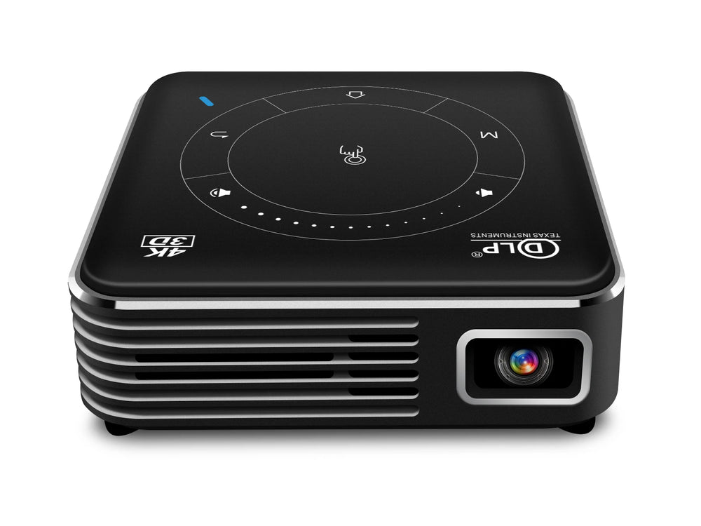 P09-II Mini DLP Smart Projector - 4K Support, WiFi, Battery Powered