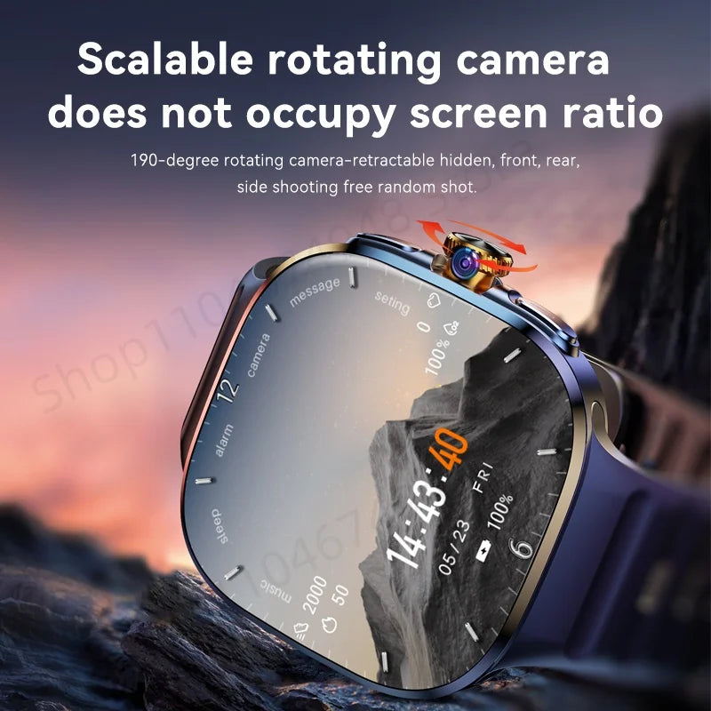 M99 5G Smartwatch - 2.4" AMOLED, 900W Rotating Camera, 2100mAh NFC GPS