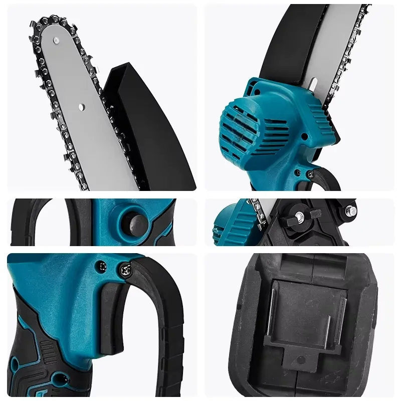 LISI 6-Inch Mini Electric Chainsaw - 1700RPM, 18V Makita Compatible