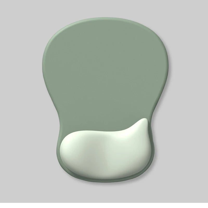 Gel Wrist Rest Ergonomic Mouse Pad - Non-Slip PU Base for Pain Relief