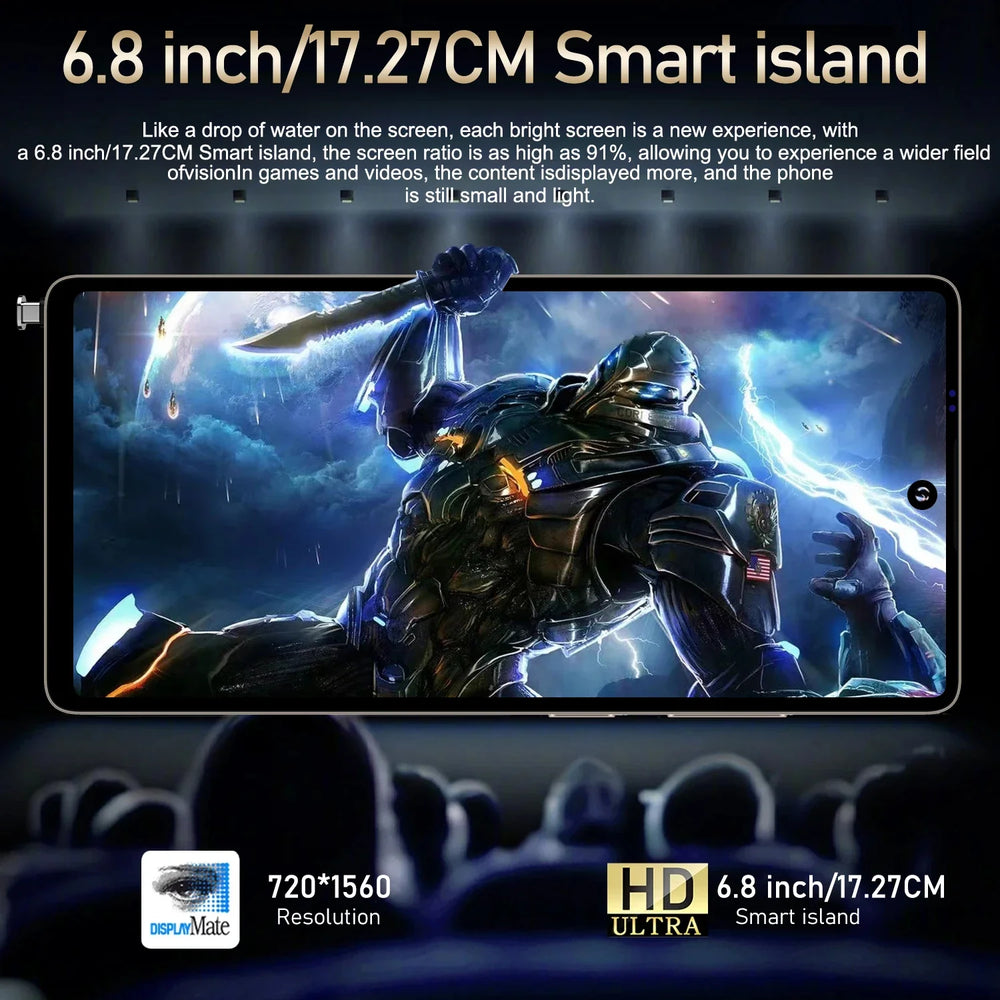 FUFFI S25 Pro Global Smartphone - 12GB RAM, 512GB, 48MP, 6800mAh, Flip