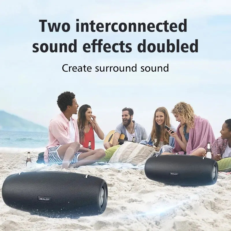 ZEALOT S67 60W Outdoor Party Bluetooth Speaker - 14400mAh, 3D Stereo