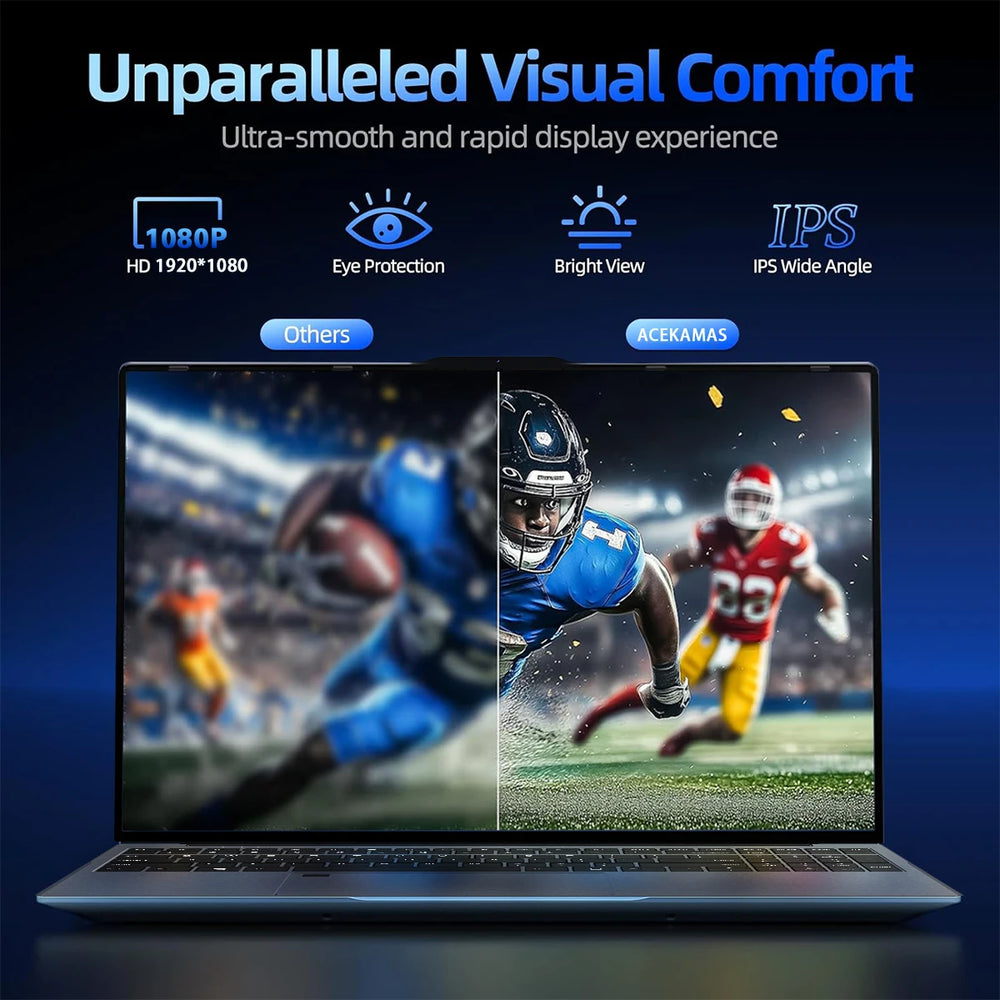 ACEKAMAS 2026 15.6" i9-10980HK Gaming Laptop - 16GB DDR4, 1TB SSD, Win11 Pro