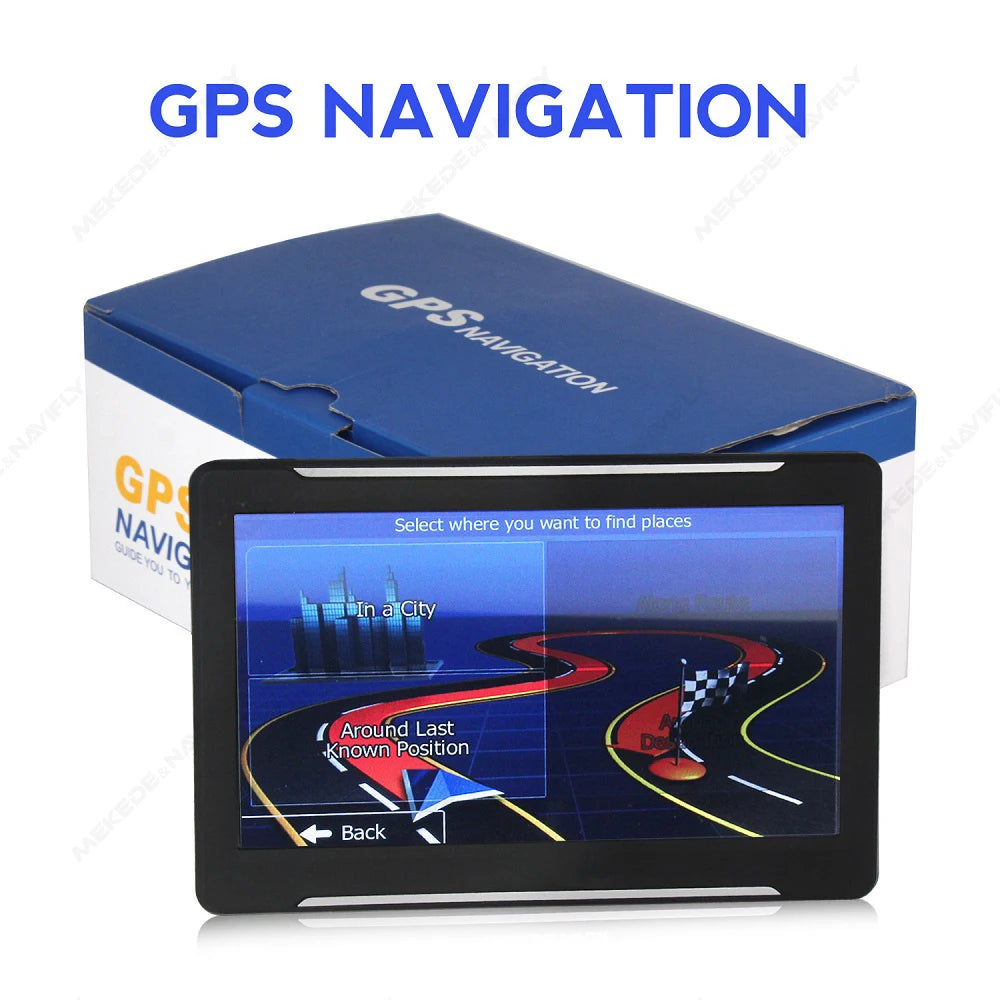 NAVIFANS 7-Inch Europe GPS Car Navigator - Sunshade, TF/Music/FM/Video