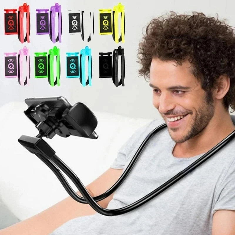 360° Multifunctional Phone Stand - Neck Hanging, Desktop & Live Streaming