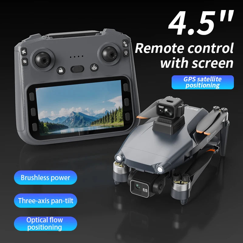 L600 Pro Max 8K Drone - 3-Axis Gimbal, 360° Obstacle Avoidance & FPV