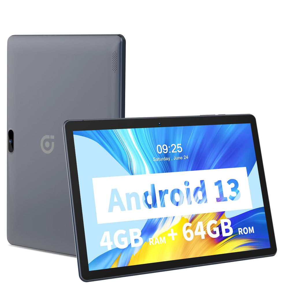 PRITOM 10-Inch Android 13 Tablet - 64GB, 6000mAh, 3G SIM & GPS