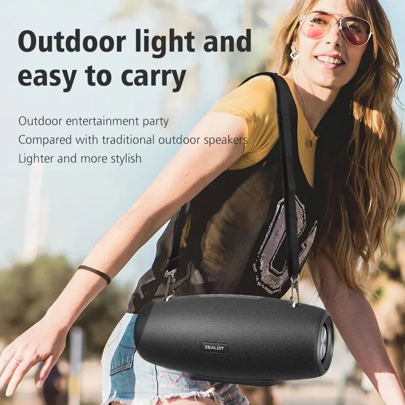 ZEALOT S67 60W Outdoor Party Bluetooth Speaker - 14400mAh, 3D Stereo