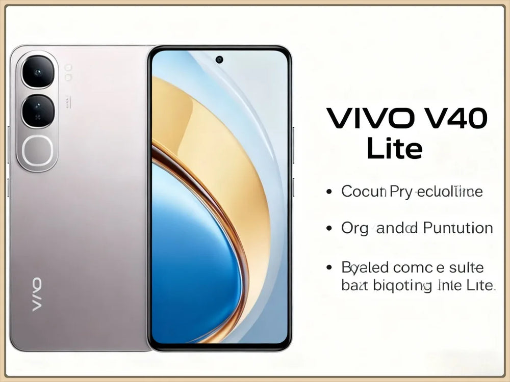 VIVO V40 Lite - Snapdragon 7 Gen 3, 6.78" HD+, 50MP, 5000mAh, 80W