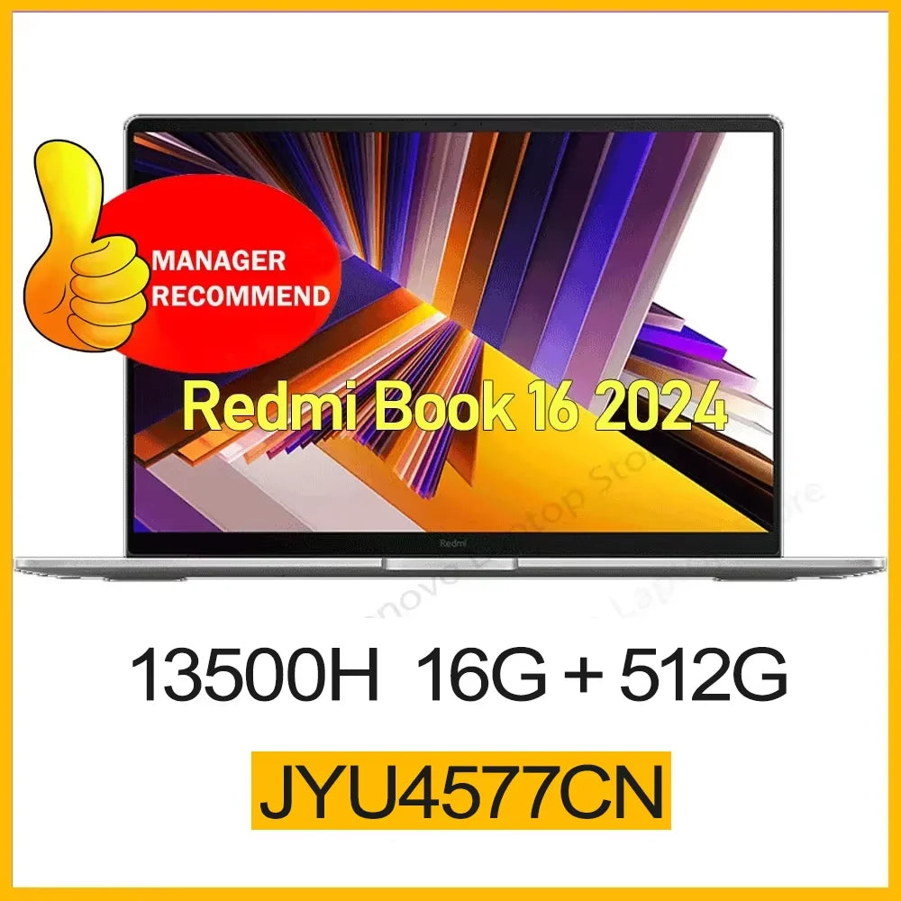 Xiaomi RedmiBook 16 2024 - Intel i5-12/13th Gen, 16GB, 512GB, 1920x1200